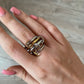 Omega Statement Stacked Ring