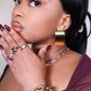 Obaapa Vertical Retangular Statement Earrings