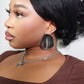 Clarity Concave Design Polished Bold Statement Earrings