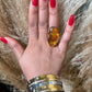 Chioma Marble Resin Adjustable Statement Ring