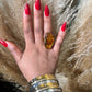Chioma Marble Resin Adjustable Statement Ring