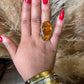 Chioma Marble Resin Adjustable Statement Ring