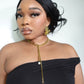 Glory Hardware Y Shaped Bold Two Link Gold Necklace