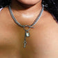 Harlem Padlock Charm Cuban Link OT Chunky Necklace