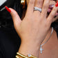 May Cubic Zirconia Cross Ring