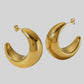 Emelia Chunky Hoop Drop Earrings