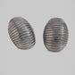 Kianna Oval Stripped Earrings