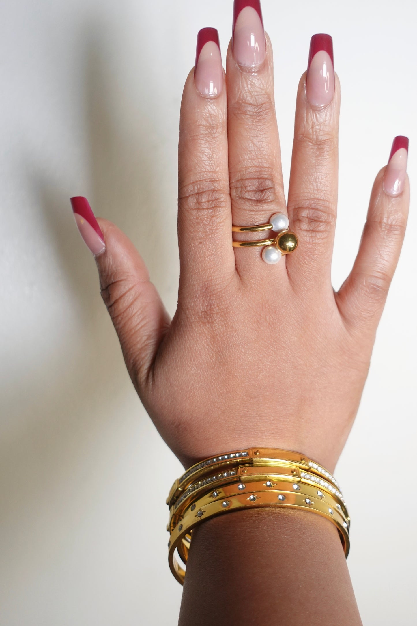 Luxe Shell Pearl Ring