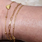 Belle Ami Heart Beaded Dainty Anklet