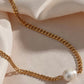 Aries Pearl Cuban Link Necklace