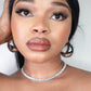 Shining Star Cubic Zirconia Choker Tennis Necklace