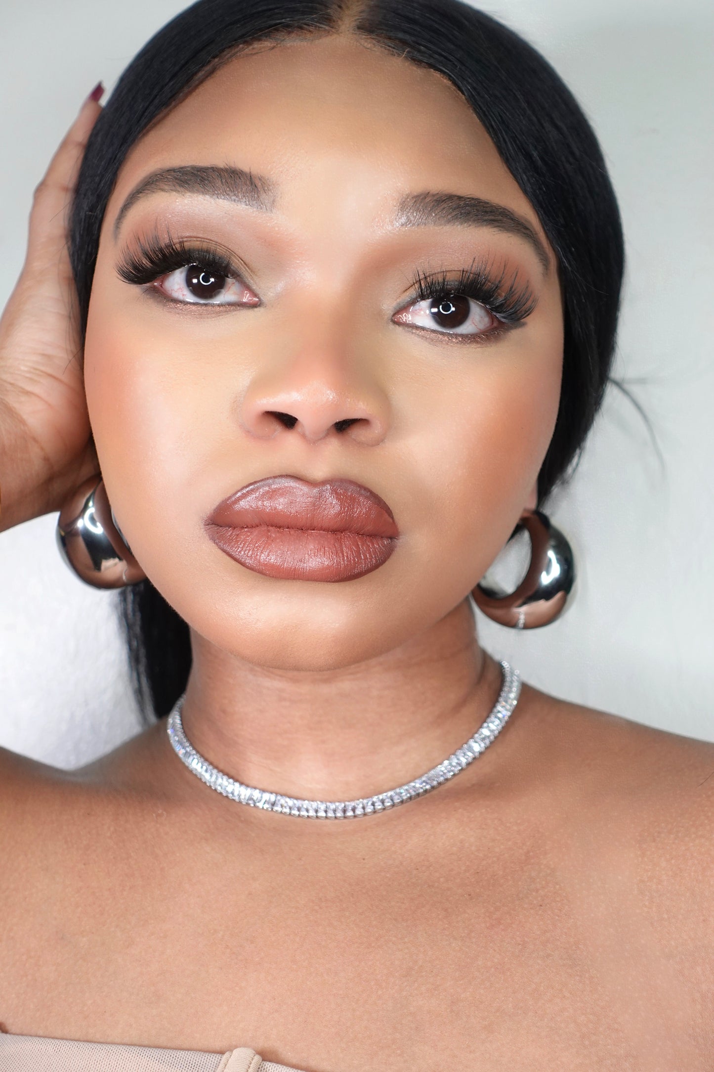 Shining Star Cubic Zirconia Choker Tennis Necklace