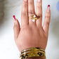 Gold Coast Lock Bangle Bracelet