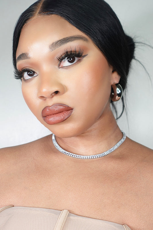 Shining Star Cubic Zirconia Choker Tennis Necklace