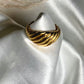 Santé Signet Croissant Gold Ring