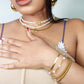 Star Beaded Gold Bracelet