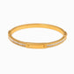 Gold Coast Lock Bangle Bracelet