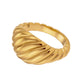 Santé Signet Croissant Gold Ring