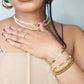 Star Beaded Gold Bracelet