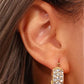 Star Cubic Zirconia Hoop Earrings