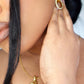 Bridget Cubic Zirconia Hoop Earrings